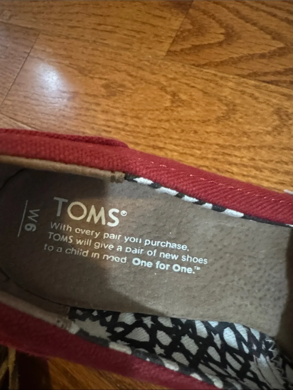 Toms Red Canvas Peep-Toe Wedge Espadrilles